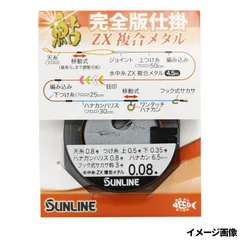 サンライン 鮎完全版仕掛 ZX複合メタル 0.08号 1634【ゆうパケット】のサムネイル