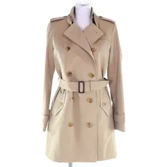 極美品◇BURBERRY LONDON バーバリーロンドン ウール100％ 裏地ノバチェック柄 レザー使い ライナー付き 2way トレンチコート ベージュ 38 日本製 正規品 レディース
