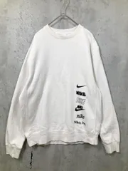 NIKE ナイキ DX0782-030 ナイキ クラブ + BB M ロゴ L/S クルー スウェット sizeS/白 ■■ メンズ