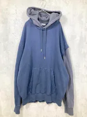 DIESEL ディーゼル S-CRAZY-B1 長袖スウェット プルオーバー パーカー sizeXL/紺 ■■ メンズ