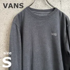 【USED】US 古着 VANS スウェット S グレー ワンポイント 刺繍ロゴ トレーナー バンズ クルーネック 古着 スケーター ストリート メンズ レディース ユニセックス トレーナー チャコールグレー アメリカ古着 USA古着 カジュアル アメカジのサムネイル