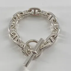 HERMES(エルメス)　シェーヌダンクル　MM　13コマ　ブレスレット　Ag925　シルバー