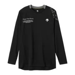 デサント DESCENTE 長袖バレーボールシャツ バレーボール 長袖Tシャツ (DV5FLT01U)、(BK00)ブラック