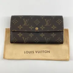 LOUIS VUITTON（ルイ・ヴィトン）　モノグラム　ポシェット　ポルトモネ　クレディ　長財布　ブラウン