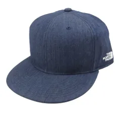 THE NORTH FACE ノースフェイス NN-42130 NYLON DENIM CAP ナイロンデニム キャップ 帽子 インディゴブルー系 FREE【美品】【中古】