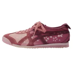 ONITSUKA TIGER オニツカタイガー 1183C407-700 NIPPON MADE Mexico 66 NM Ginger Peach Dark Cherry ローカット スニーカー ピンク系 25.5cm【極上美品】【中古】