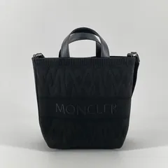 MONCLER（モンクレール）　MINI KNIT TOTE　2way　ショルダー　ハンドバッグ　C-XCOM-23-30581　ブラック