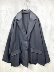 CLASSICAL ELF クラシカルエルフ レザーライク切替オーバーサイズテーラード ジャケット sizeS/黒 ■■ レディース