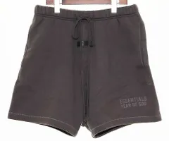 エフオージー エッセンシャルズ FOG ESSENTIALS SWEAT PANTS CHARCOAL S スウェット ショート パンツ チャコール グレー ロゴ ワッペン 【ブランド古着ベクトル】【中古】☆AA★●251026