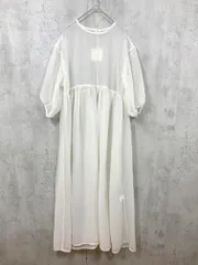 新品 forksy. フォルクシー シアー オーガンジー ワンピース sizeF/アイボリー ■■ レディース