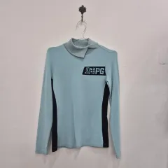 パーリーゲイツ タートルネック 長袖 Tシャツ スカイブルー 0 サイズ