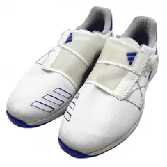 アディダス ゴルフシューズ 白×ブルー GY9715 ZG23 BOA ダイヤル式  メンズ 26.5 ゴルフウェア adidas