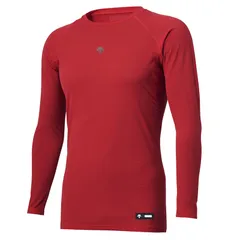 デサント DESCENTE ジュニア丸首長袖アンダーシャツ 野球 アンダーウェア/タイツ (DB5SUD20J)、(RD00)レッド