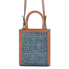 セリーヌ ハンドバッグ バーティカル カバ ミニ デニム/レザー 193302 CELINE 2wayショルダーバッグ