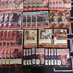 kwq2 1 赤シャンクス 赤髪海賊団 デッキパーツ 赤 大量 まとめ SR R ワンピースカード