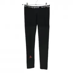 【超美品】ルコックゴルフ レギンス 黒 上部メッシュ ストレッチ レディース F(M-L) ゴルフウェア le coq sportif