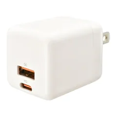 【新品】オーム電機 AudioComm PD/QC対応 AC充電器 Type-C/A 30W｜MAV-AP30WCA-W 01-7367