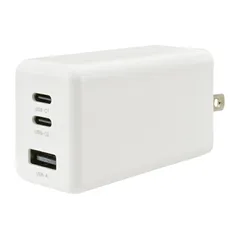 【新品】オーム電機 AudioComm PD/QC3.0対応 AC充電器(Type-A+Type-C×2搭載)｜MAV-AP67WCCA-W 01-7370 