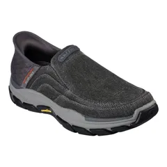 スケッチャーズ メンズ シューズ スリッポン・ローファー Skechers Hands Free SlipinsRelaxed FitRespected Holmgren Menshoes Charcoal チャコール