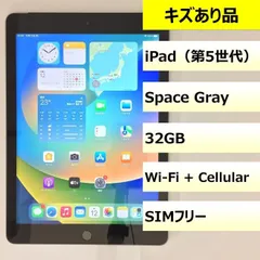 【キズあり品】iPad (第5世代) Wi-Fi + Cellular/32GB/355805083723737