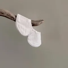 《名入れ刺繍46色》Milky Collar bib／つけ襟　スタイ　ベビースタイ　キッズ　女の子　男の子　よだれかけ　2way 名入れギフト　名入れ刺繍　お名前刺繍　出産祝い