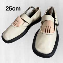 【カンペール】オンダ　25cm  メリージェーン　フラットシューズ　白　ストラップ　軽量　ホワイト