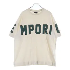 EMPORIO ARMANI (エンポリオアルマーニ) フロントロゴプリントクルーネック半袖Tシャツカットソー ホワイト 3L1TFQ