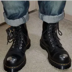 Dr.Martens ドクターマーチン 8761 BXB BOOT 10ホール レースアップ  レザーハイカットブーツ   UK3/22cm スチールトゥ ルクソールレザー ROCK