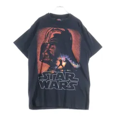VINTAGE (ヴィンテージ) 90s DEADSTOCK Star Wars TEE フラッシャー付き スターウォーズ ダースベイダー両面プリント半袖Tシャツ ブラック