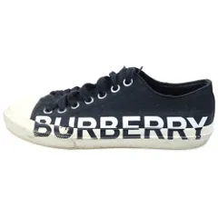 BURBERRY (バーバリー) CNDONGUADON ヴィンテージチェック ローカットスニーカー ブラック※ソール社外製のサムネイル
