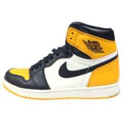 NIKE (ナイキ) AIR JORDAN 1 RETRO HIGH OG TAXI 555088-711 エアジョーダン 1 レトロ タクシー ハイカットスニーカー イエロー/ブラック US8.5/26.5cm