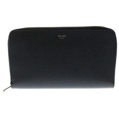 ◇極美品◇セリーヌ ラージジップウォレット ブラック×ゴールド金具