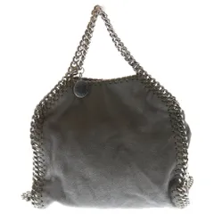 STELLA McCARTNEY (ステラマッカートニー) ファラベラ ミニ レザーハンドバッグ チェーンショルダーバッグ グレー レディース 371223W 9132