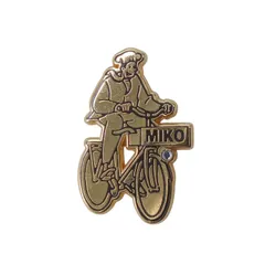 フランス MIKO アイスクリームブランド 自転車に乗った販売員 レトロ ピンズ ARTHUS BERTRAND PARIS ビンテージ ピンバッジ コレクターズ アクセサリー バッチ pins-23968