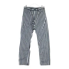 COMME des GARCONS HOMME PLUS (コムデギャルソンオムプリュス) クロップドストライプコットンパンツ ブラック/ホワイト PK-P068のサムネイル