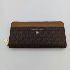 ◎◎MICHAEL KORS マイケルコース ラウンドファスナー 長財布 34H1GT9E8B ブラウン
