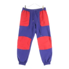 GUCCI (グッチ) 21AW ×THE NORTH FACE ノースフェイス ロゴデザイン ナイロン切り替え ドローストリング スウェットパンツ パープル 671463のサムネイル
