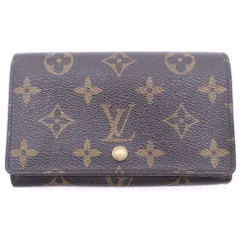 LOUIS VUITTON (ルイヴィトン) モノグラム ポルトモネビエトレゾール 三つ折り財布 ブラウン レザー M61730