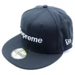 SUPREME (シュプリーム) 22AW ×New Era Money Box Logo Cap ×ニューエラ マネーボックスロゴ キャップ ブラック