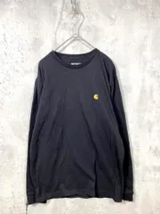 Carhartt カーハート WIP ダブリューアイピー ワンポイントロゴ刺繍 長袖 Tシャツ カットソー sizeXS/黒 ■■レディース
