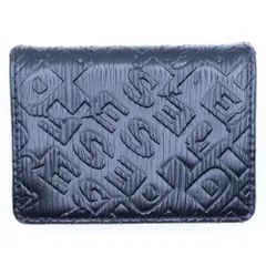 DIESEL (ディーゼル) ロゴデザイン コンパクトウォレット コインケース ブラック