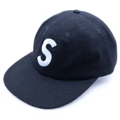 SUPREME (シュプリーム) S Logo 6-Panel Wool Cap Sロゴ 6パネル ウールキャップ 帽子 ブラック