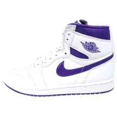 NIKE (ナイキ) WMNS AIR JORDAN 1 HIGH OG COURT PURPLE ウィメンズ エアジョーダン 1 コートパープル ハイカットスニーカー ホワイト/パープル US10.5/27.5cm CD0461-151