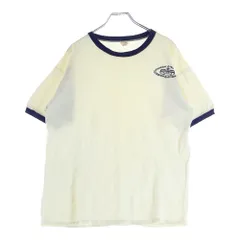 CHAMPION (チャンピオン) 60S VINTAGE ヴィンテージ ランタグ 染み込みプリント リンガー 半袖Tシャツ カットソー ホワイト