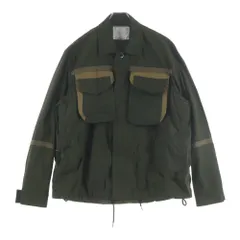 Sacai (サカイ) 22SS Cotton Weather Mix Blouson ミリタリージャケット カーキ 22-02679M