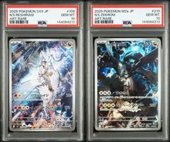 PSA10 Nのレシラム AR ＆Nのゼクロム AR 109/100 SV9 210/193 M2a 連番セット バトルパートナーズ MEGAドリームex ポケモンカード ポケカ Pokemon Card