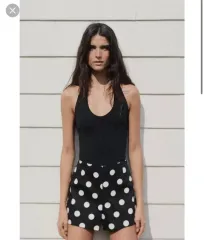 ZARA ザラ ハイウエスト ショーツ ハーフパンツ ショートパンツ ドット