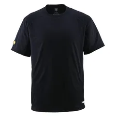 デサント DESCENTE 丸首Tシャツ 野球 ソフトベースボールTシャツ (DB200-BLK)、ﾌﾞﾗｯｸ
