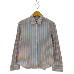 ポロジーンズカンパニーラルフローレン POLO JEANS COMPANY RALPH LAUREN ポニー無 ストライプ柄 L/S シャツ レディース import：L 