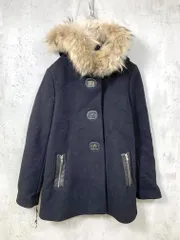 sandro サンドロ ラクーンファー ショート コート size38/黒 ◆■◎レディース